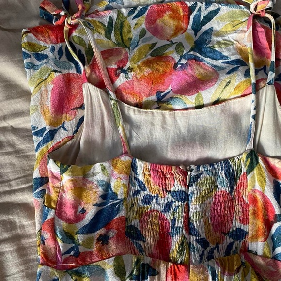 Peach Pattern Dress - Picture 2 of 2